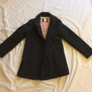 Girls polka dot pea coat